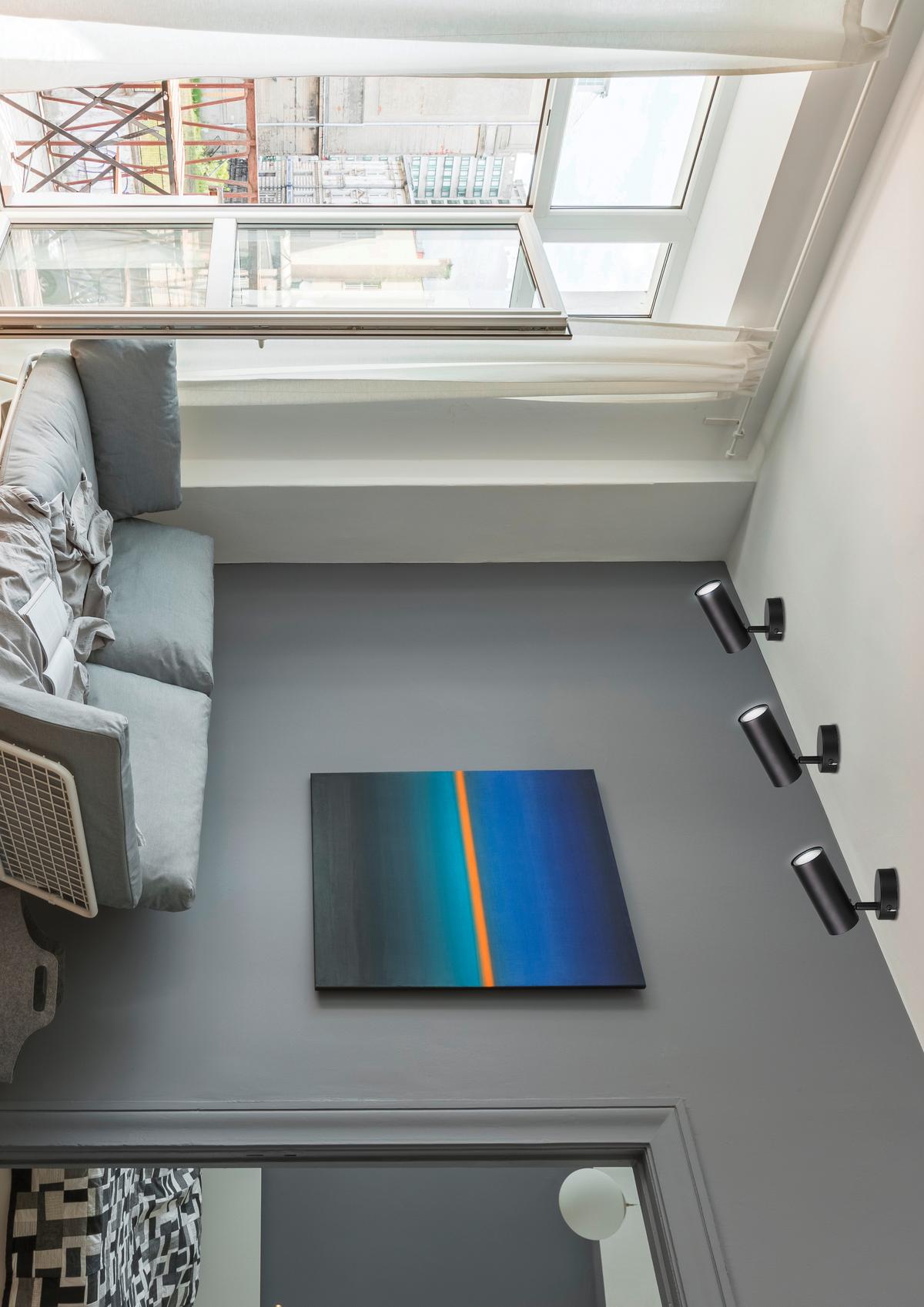 Wandstrahler 91-01658 - Schwarz, Design, Metall (16/8/14cm)