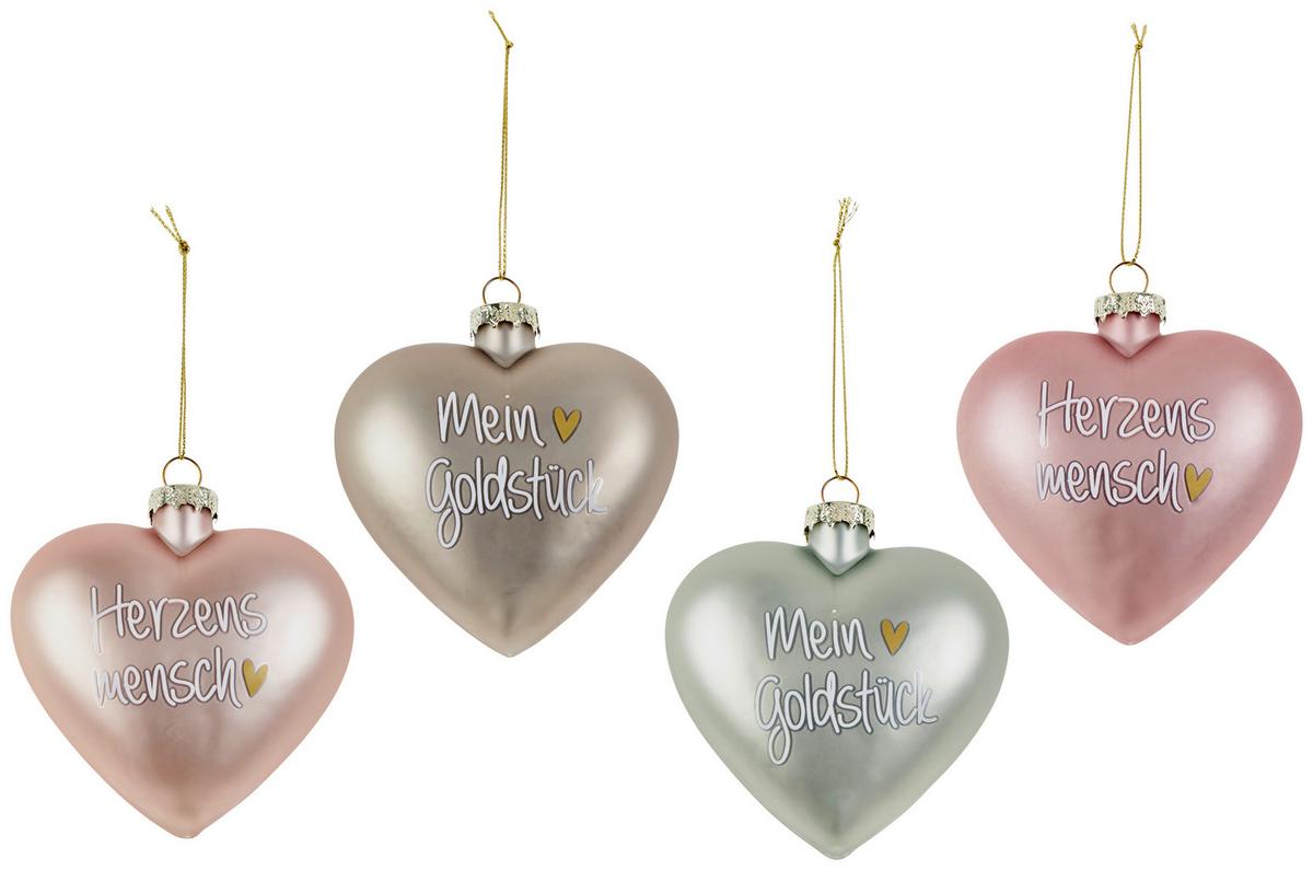 Anhänger 2037677 Dario - Beige/Altrosa, KONVENTIONELL, Glas (10/5/10cm)