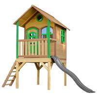 Spielhaus A030.037.80 - Braun/Grau, KONVENTIONELL, Holz (318/272/191cm) - Ambia Garden