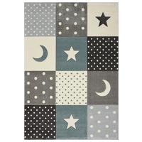 Kinderteppich Pastel Kids 20340 - Grau/Hellblau, Basics, Textil (160/230cm)