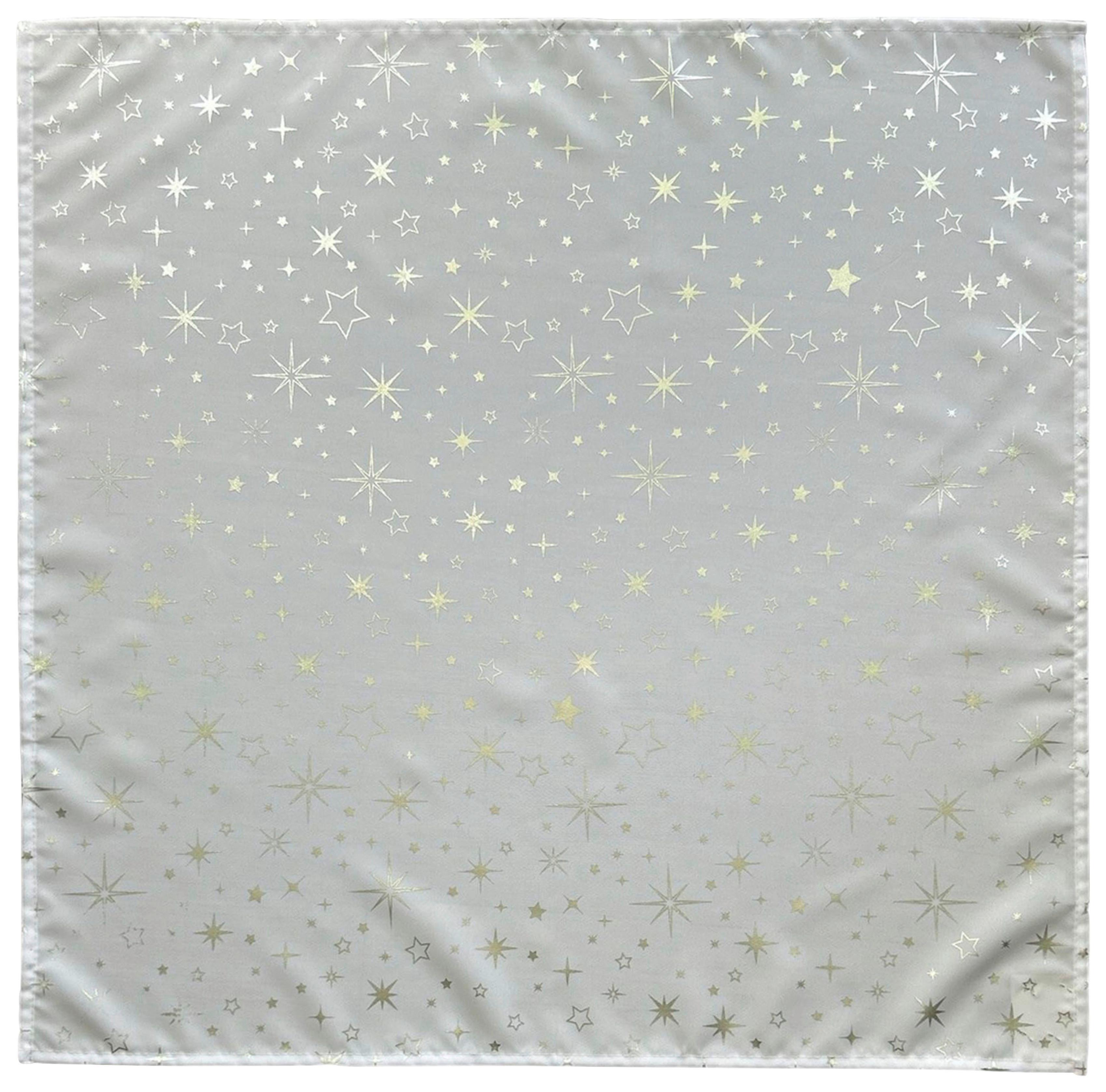 Tischdecke Alaska - Silberfarben/Weiß, ROMANTIK / LANDHAUS, Textil (75/75cm) - James Wood