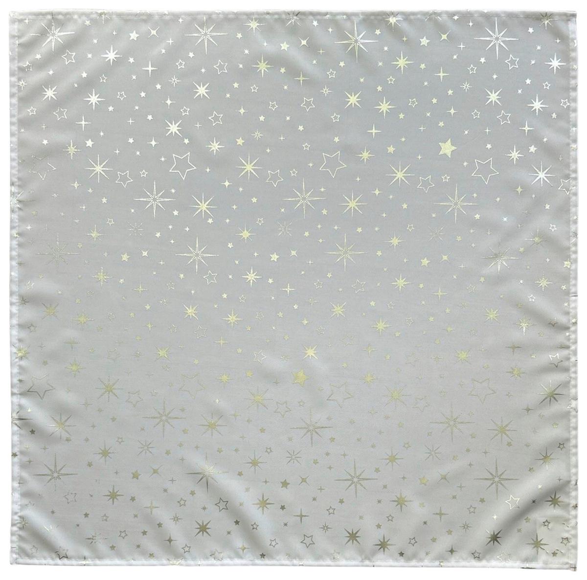 Tischdecke Alaska - Silberfarben/Weiß, ROMANTIK / LANDHAUS, Textil (75/75cm) - James Wood