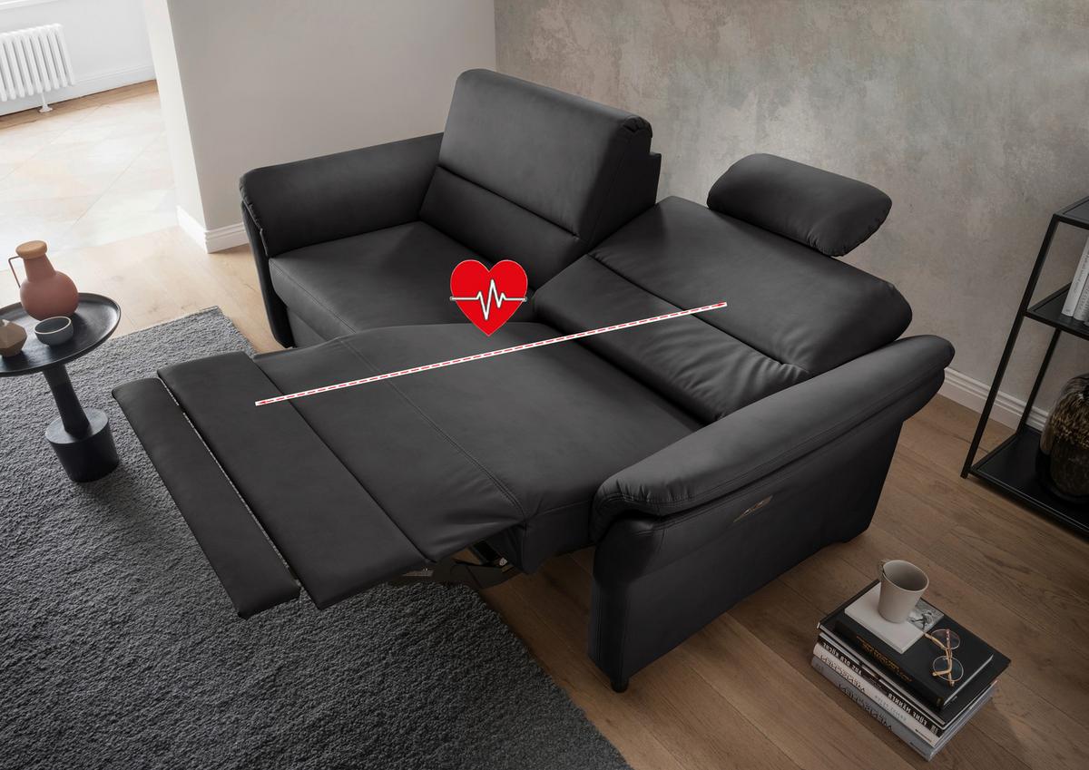 3-Sitzer-Sofa Cavoli, Schwarz B: 192 cm - Schwarz, MODERN, Textil (192/90/89cm) - Livetastic