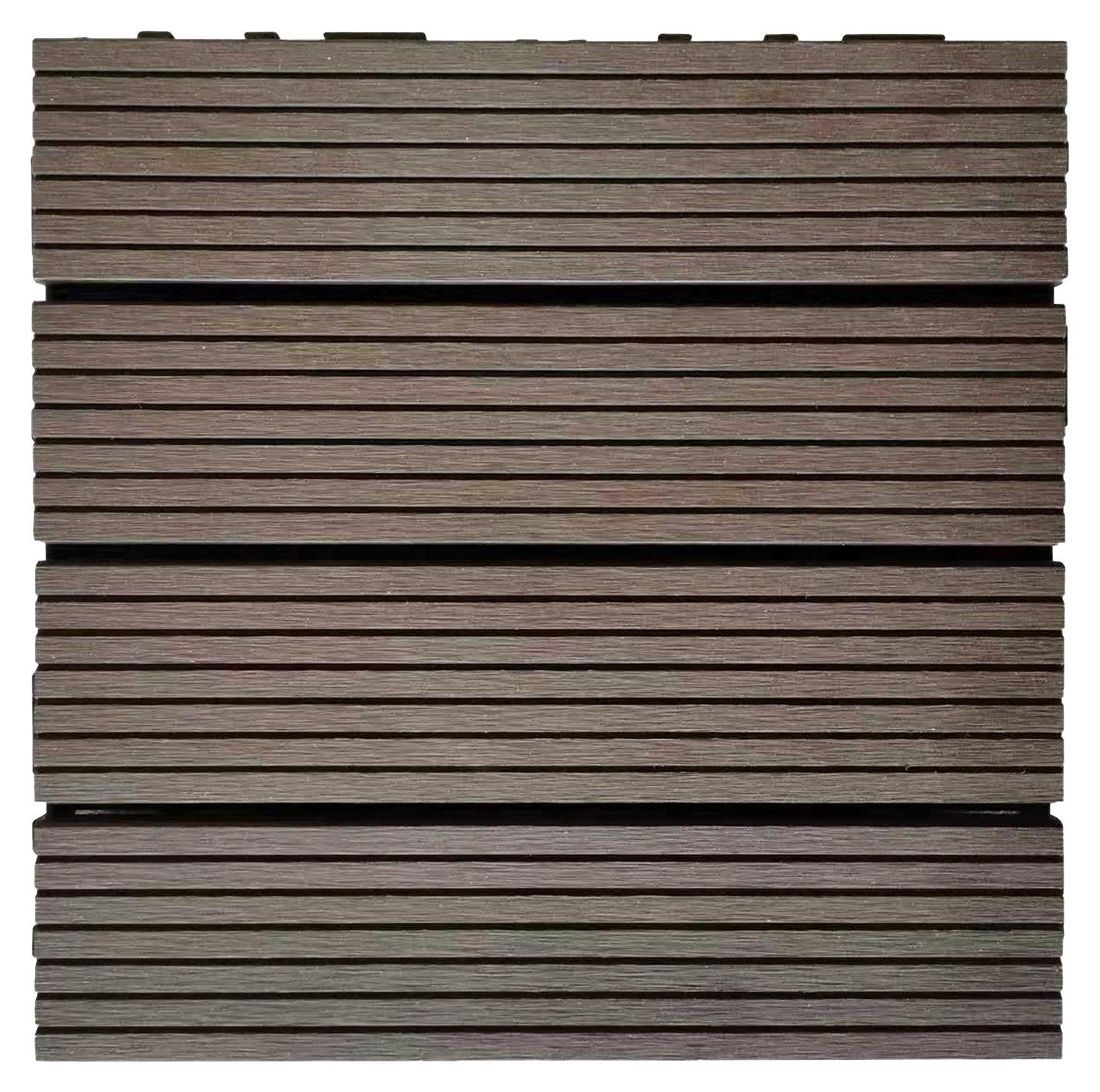 Terrassenfliese Maurice Cappuccino, 11 Stück - Cappuccino, KONVENTIONELL, Holzwerkstoff (30/30/2.4cm) - Prestige Home