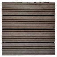 Terrassenfliese Maurice Cappuccino, 11 Stück - Cappuccino, KONVENTIONELL, Holzwerkstoff (30/30/2.4cm) - Prestige Home