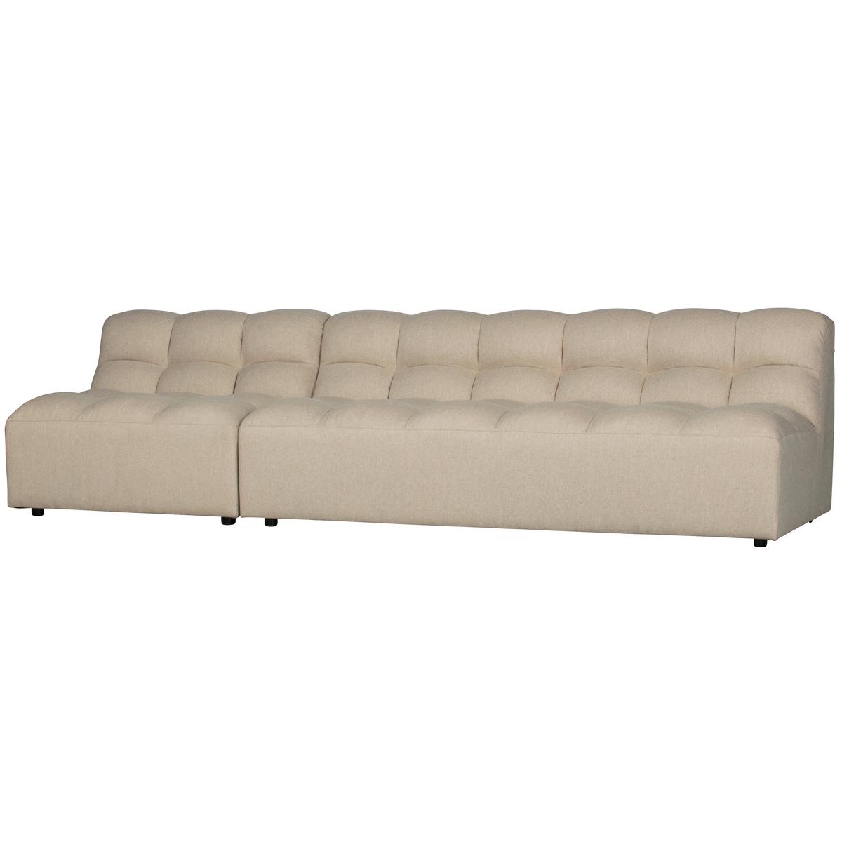 Sessel Pepper Sandfarben B: 100cm - Sandfarben/Schwarz, Design, Textil (100/79/92cm) - Livetastic