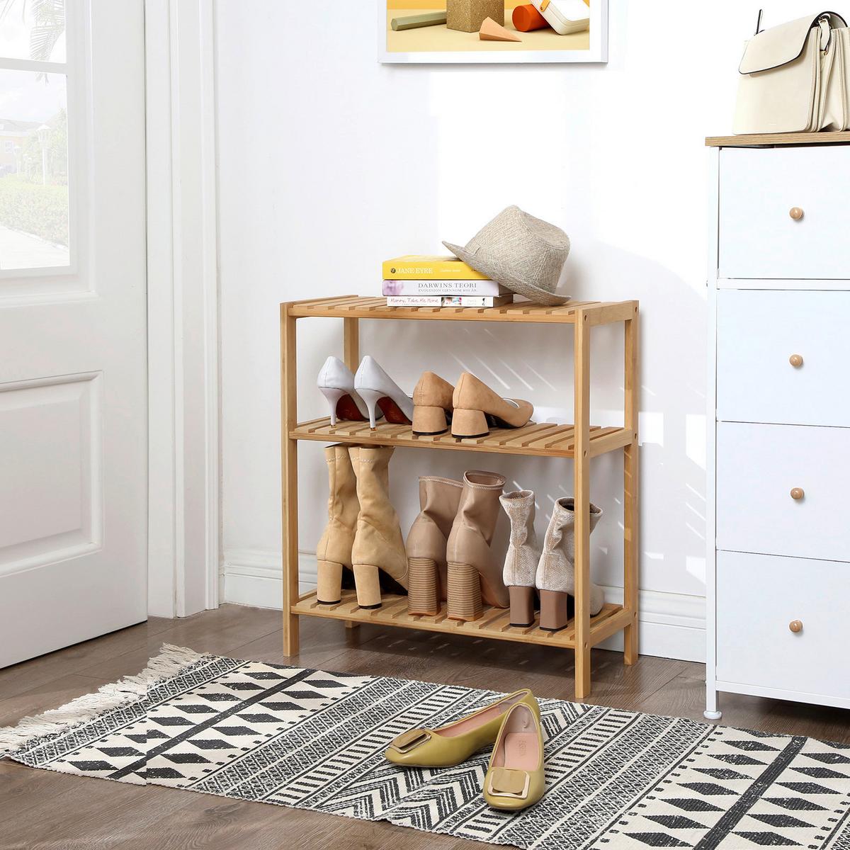 Badezimmerregal Naturfarben B: 60 cm - Naturfarben, Basics, Holz (60/66/26cm)