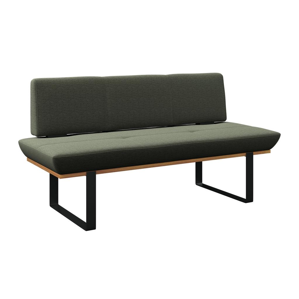 Sitzbank Tristan Webstoff grün, B: 170cm