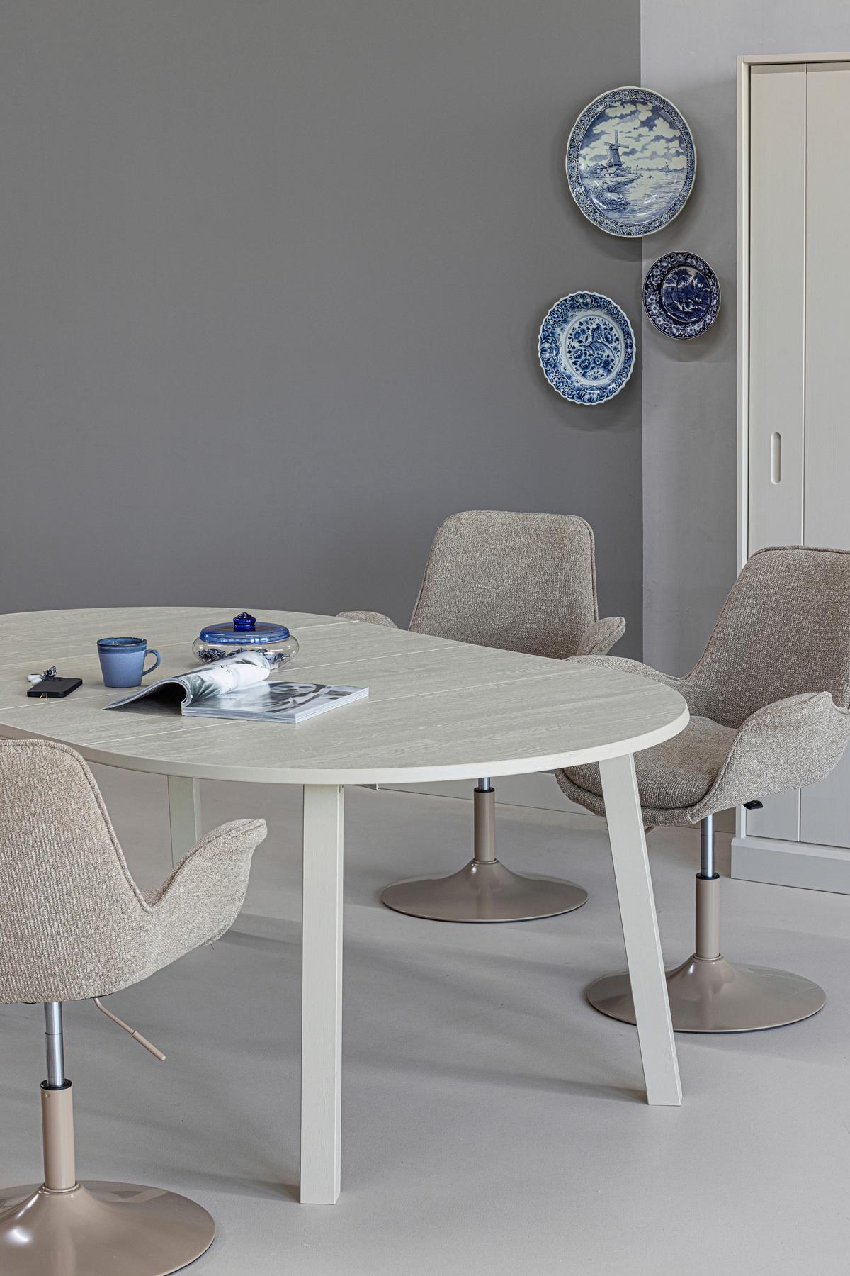 ESSTISCH Janne Grau L: 120-200cm - Grau, MODERN, Holz (120-200/120/75cm) - Livetastic