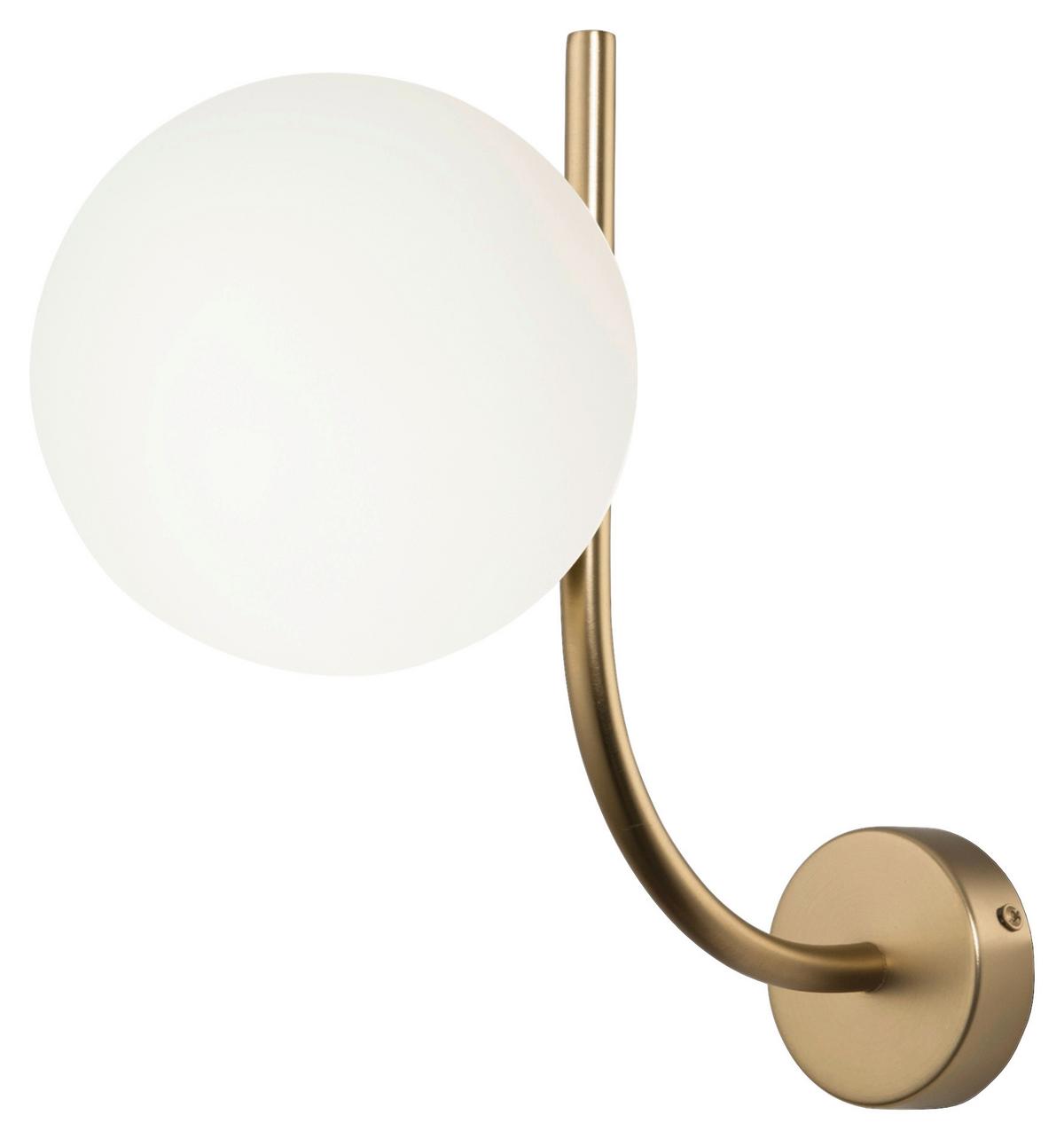 Wandleuchte Rendez-Vous - Messingfarben, Basics, Glas/Metall (15/29/31cm) - MAYTONI