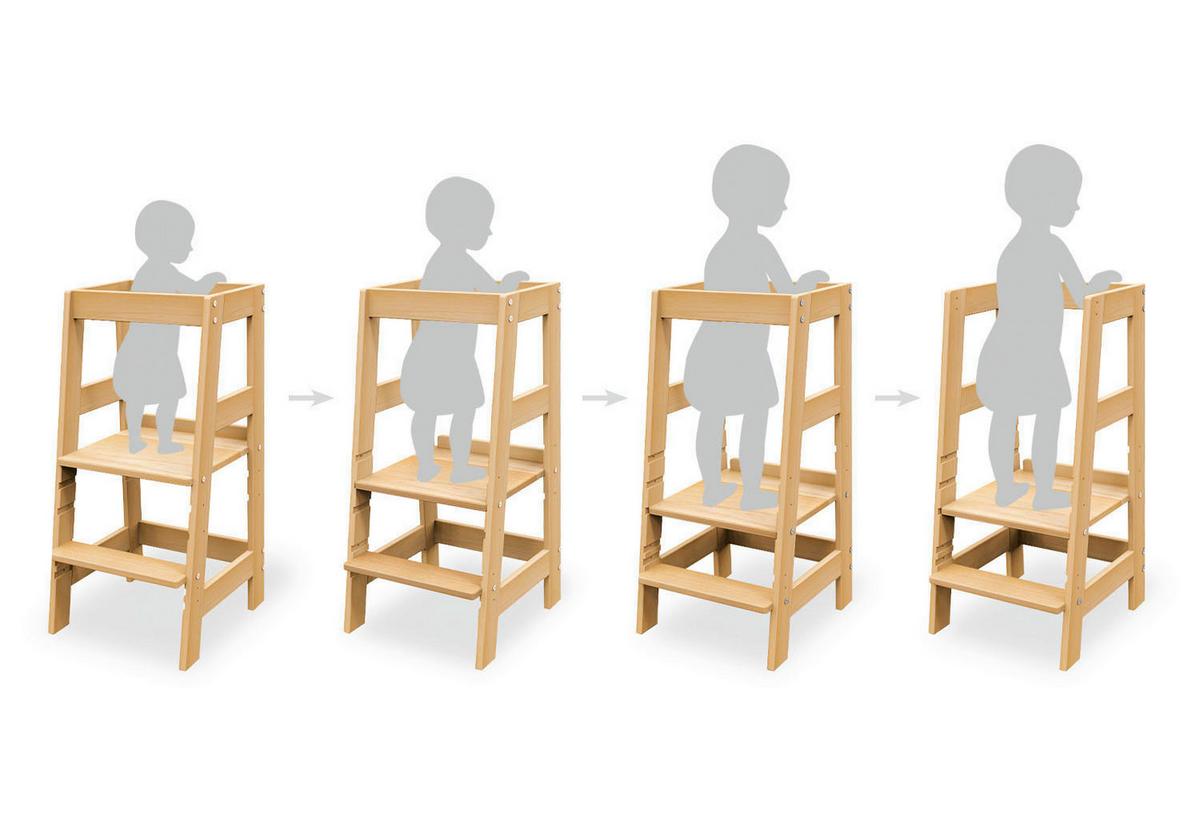 Lernturm 842001 Fino - Buchefarben, Basics, Holz (40/85/47cm) - Pinolino