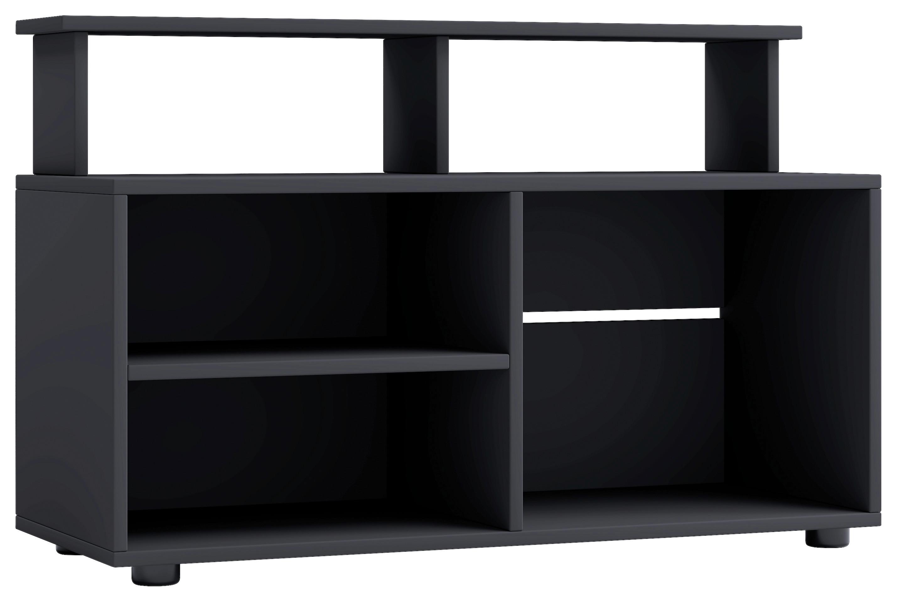 Lowboard Balanisa Schwarz B: 90 cm - Schwarz, MODERN, Holzwerkstoff (90/59/36cm) - MID.YOU