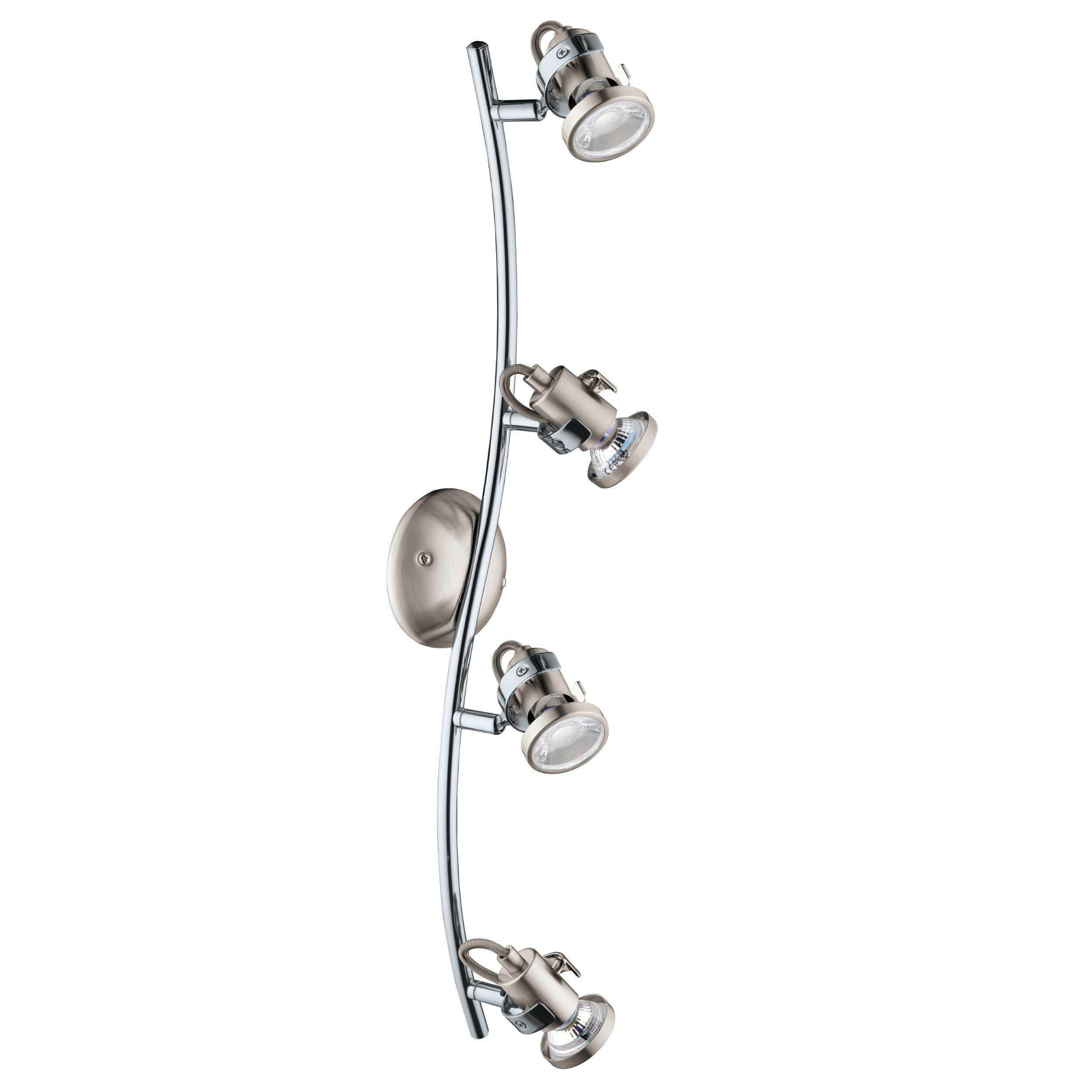 Deckenspots 75294_tukon 3 - Chromfarben/Nickelfarben, Basics, Metall (64,5/10/10cm) - Eglo