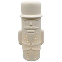 Figúrka Luskáčik LED/teplá biela - biela, Konventionell, keramika (7/15,5/6cm) - Mömax