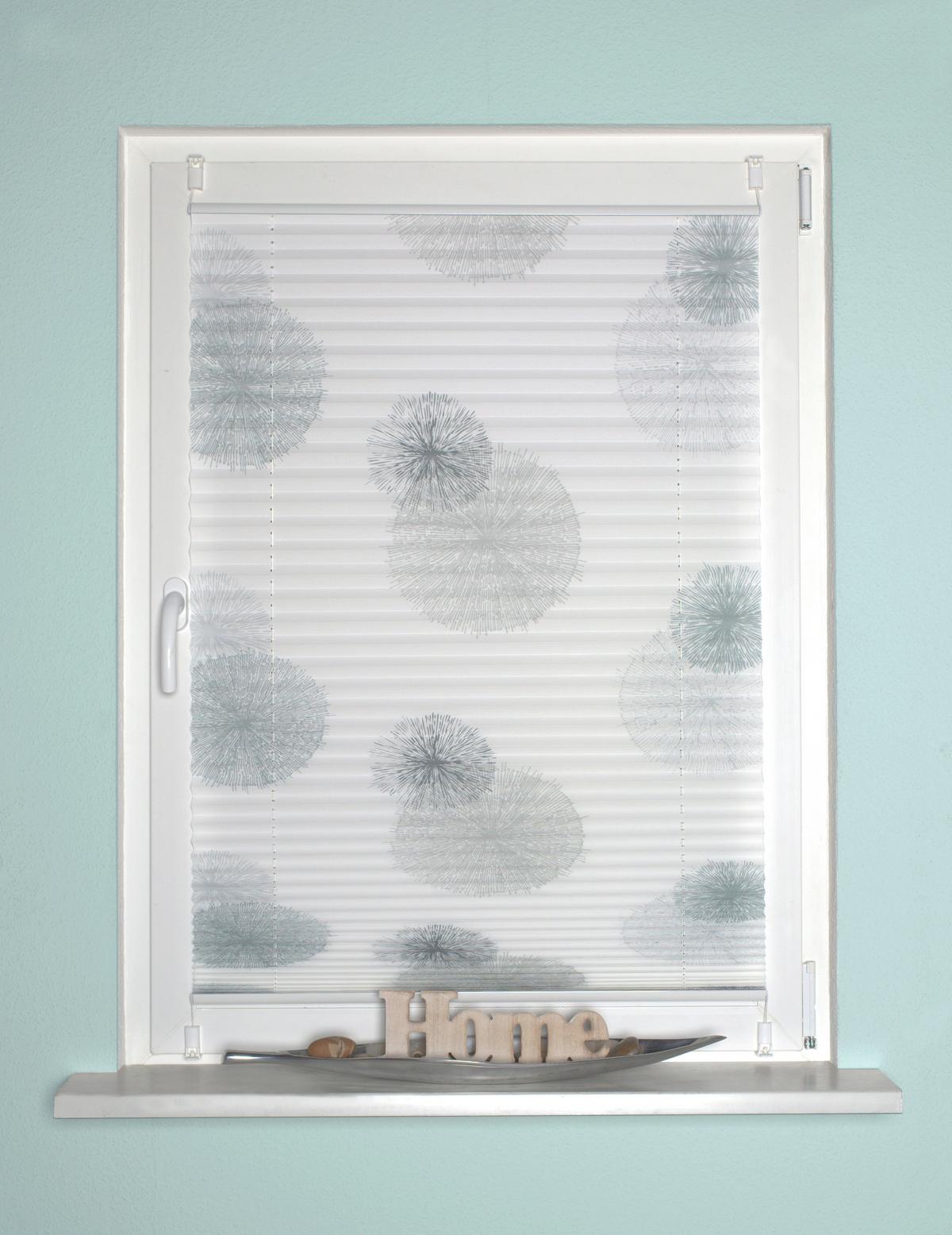 Plissee Grau B: 100 cm - Grau, KONVENTIONELL, Textil (100/130cm)