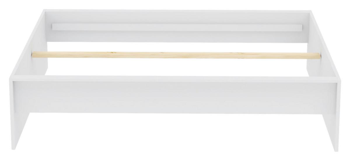 POSTEĽNÝ RÁM UNIT 160 - biela, Konventionell, kompozitné drevo (160/200cm) - Ondega