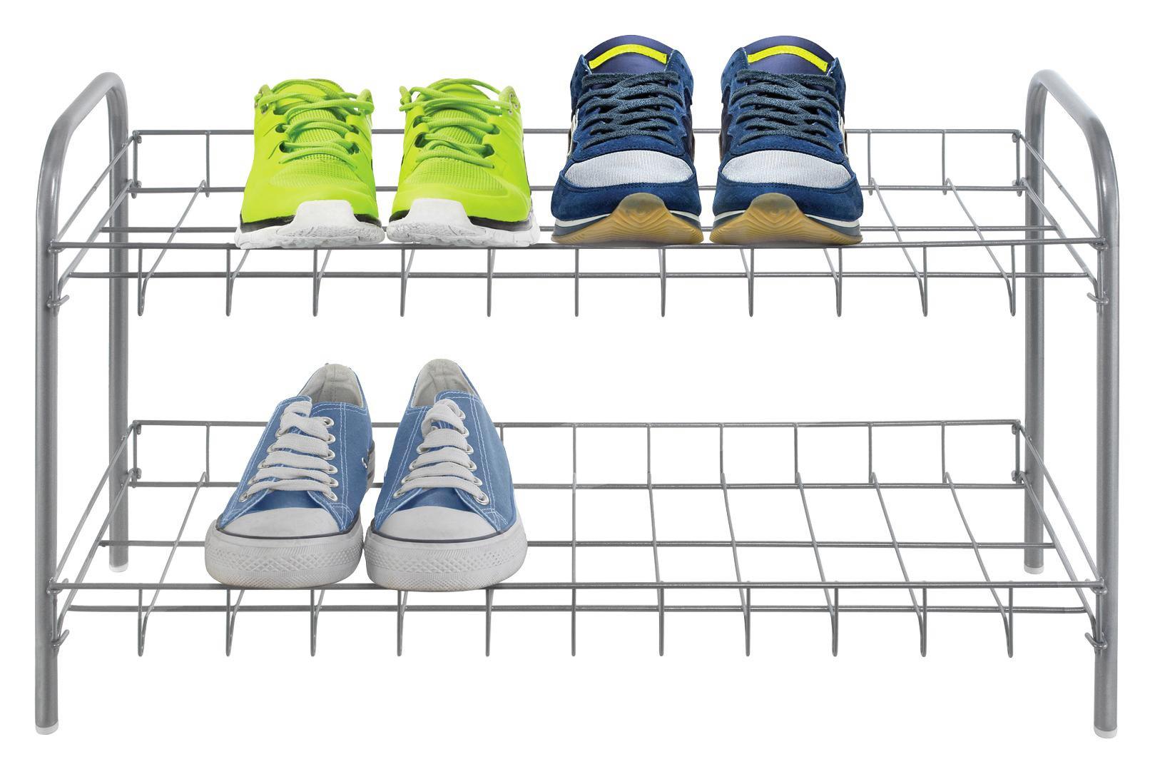 SCHUHREGAL Sprinter - Silberfarben, KONVENTIONELL, Kunststoff/Metall (64/23/37cm)