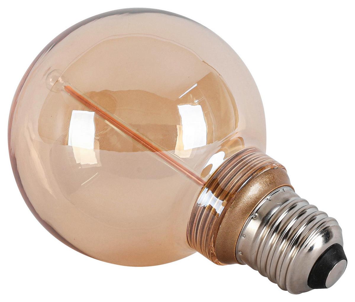 LED ŽÁROVKA C82218MM - jantarové barvy, Konvenční, kov/sklo (8/12,2cm) - Modern Living