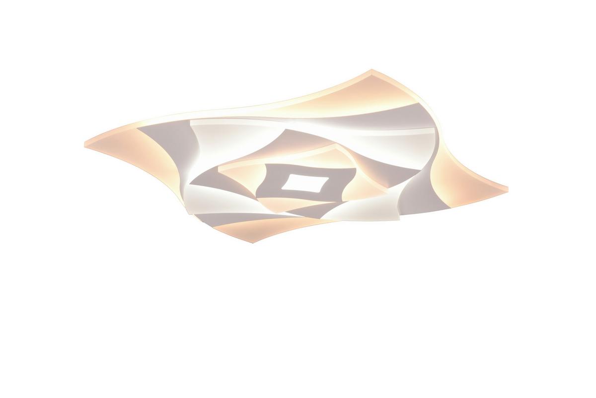 LED-Deckenleuchte 647110131 Akita - Weiß, Design, Kunststoff/Metall (48/48/5,5cm) - Trio Leuchten