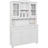 Kredenc SIENA 130 cm biela - biela, Lifestyle, drevo (130/198/43cm) - MID.YOU