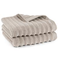 FROTTIERSET Welle 2er Set Taupe - Beigebraun, Basics, Textil (50/100/10cm)
