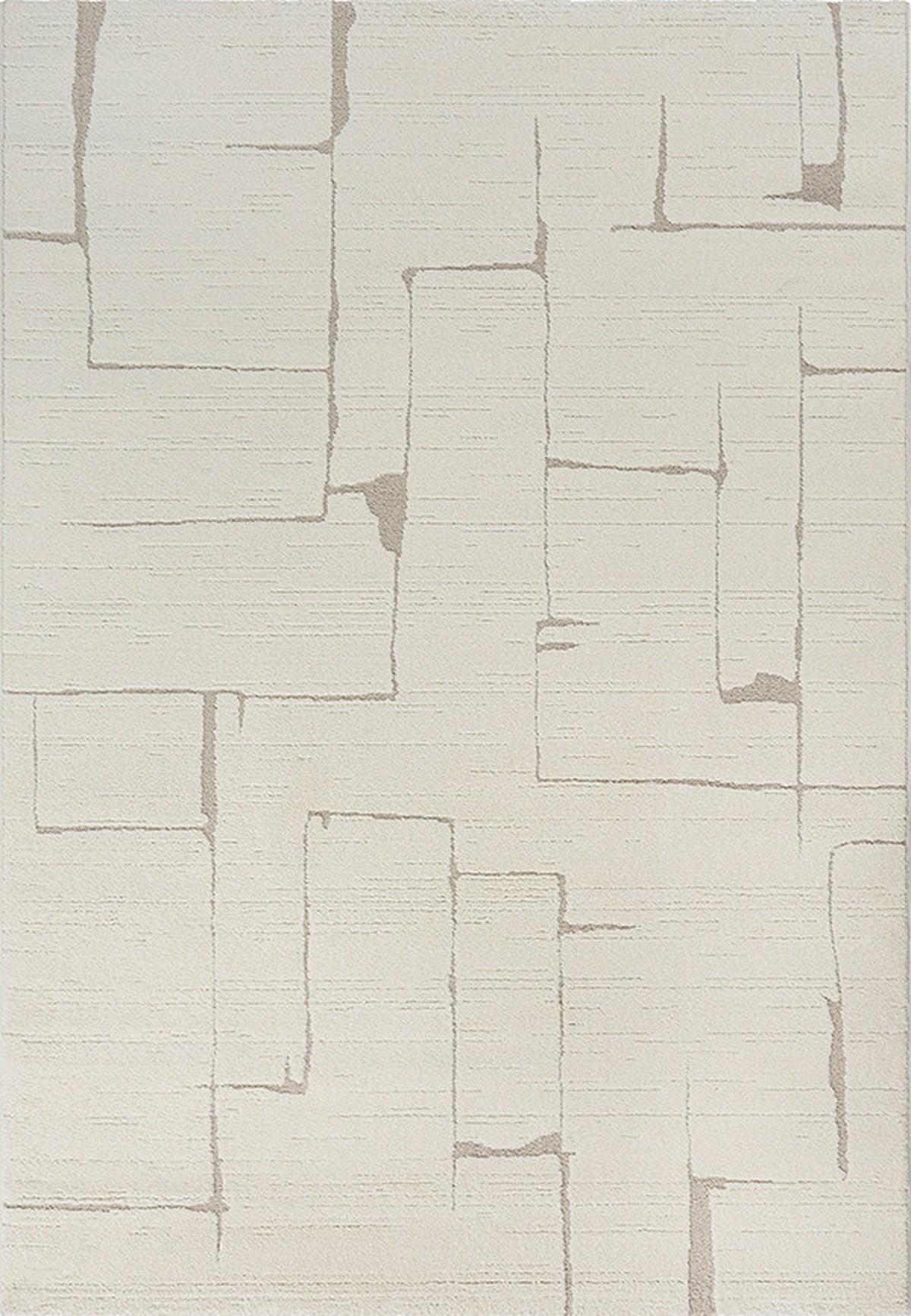 Webteppich Jonas - Creme, MODERN, Textil (200/290cm) - Luca Bessoni