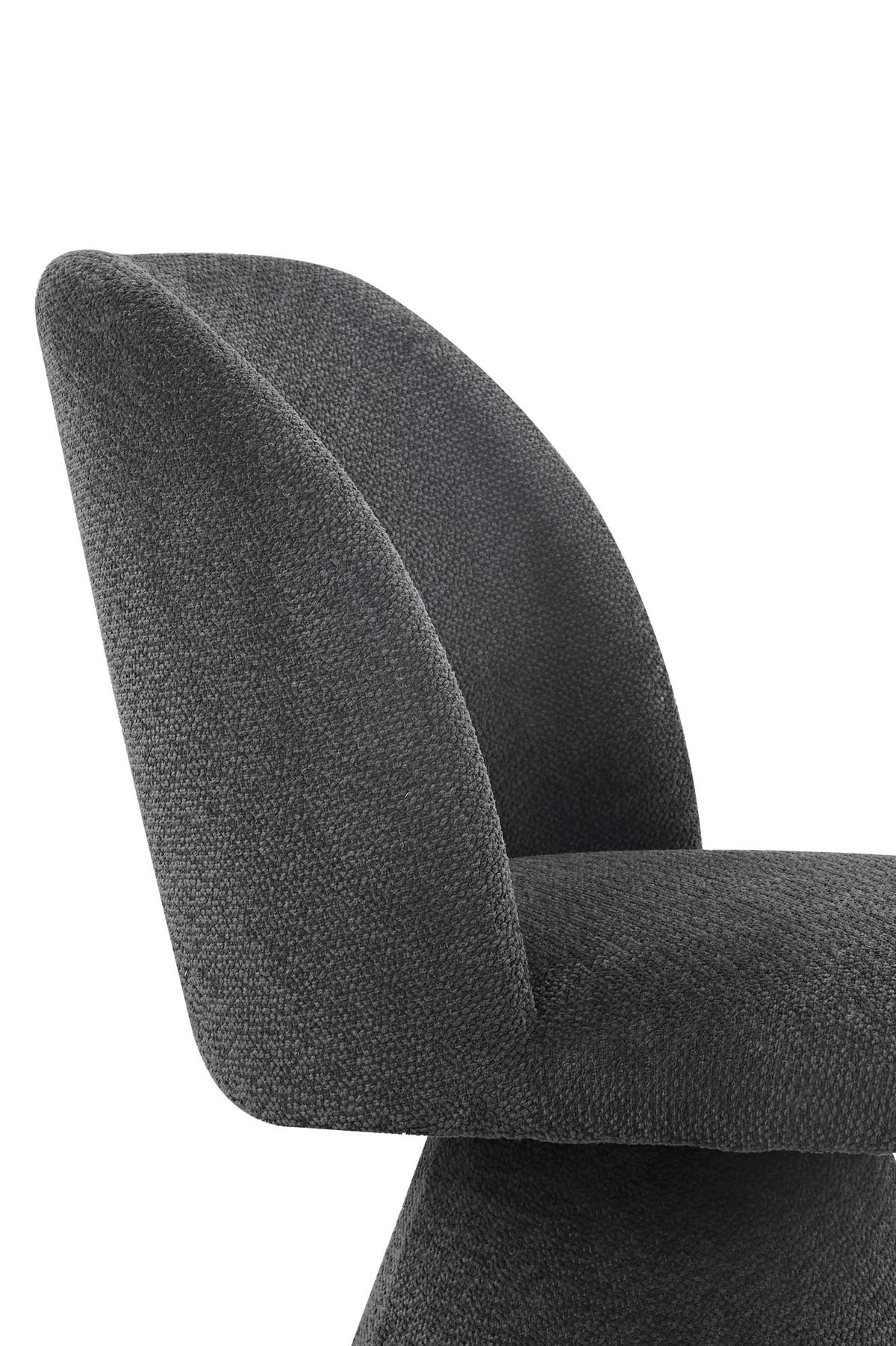 Stuhl-set Bari Ii S 2er-Set - Anthrazit, MODERN, Textil/Metall (54/84/61cm) - MID.YOU