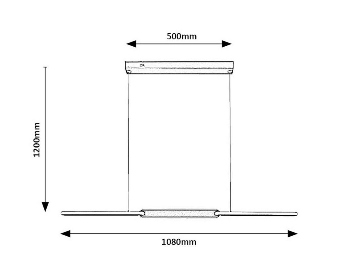 ZÁVĚSNÉ SVÍTIDLO SINDRI - bílá/černá, Design, kov/plast (108/120cm)