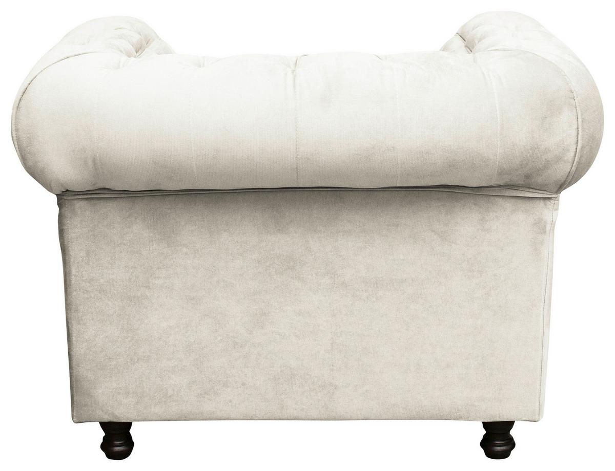 Chesterfield-sessel Cardiff - Wengefarben/Creme, Basics, Textil (110/80/90cm) - P & B