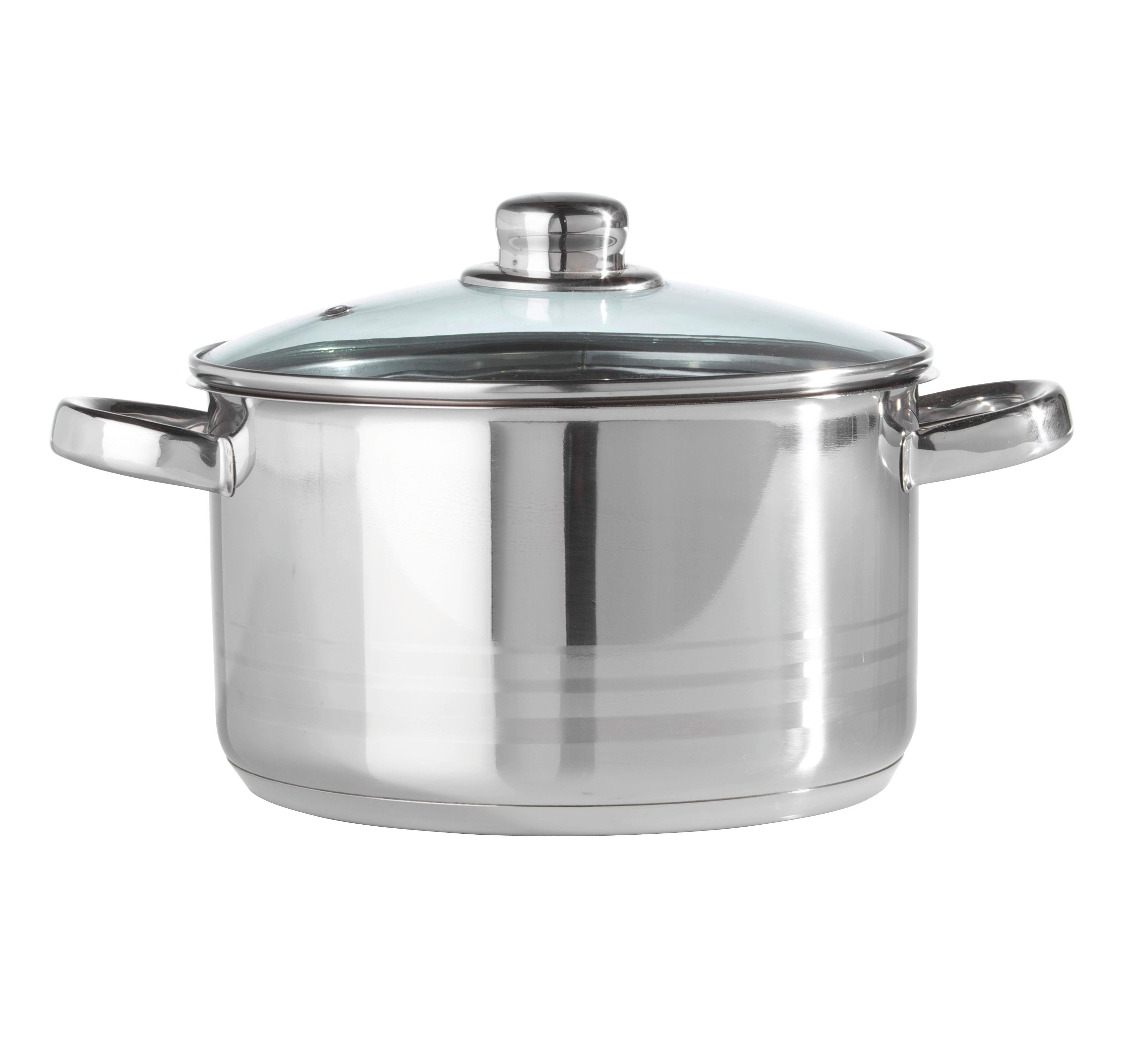 Hrniec Paula, 3,3l - číra/farba ušľachtilej ocele, Konventionell, kov/sklo (20/11,5cm) - Mömax
