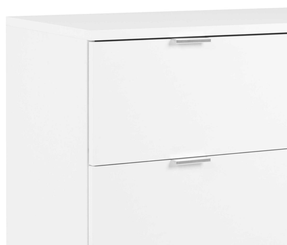 Kommode B 80 Cm Göteborg, Weiß/eiche Dekor - Weiß/Sonoma Eiche, KONVENTIONELL, Holzwerkstoff (80/86,5/40cm) - MID.YOU