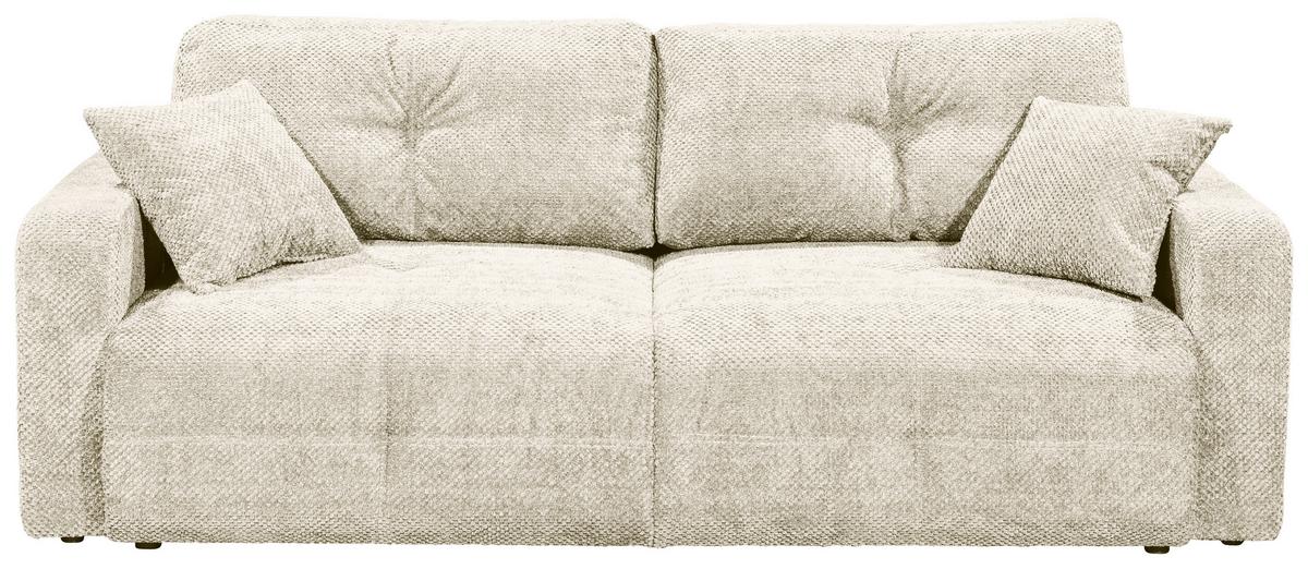 Schlafsofa Bullet Beige B: 235 cm - Beige/Schwarz, KONVENTIONELL, Textil (235/88/120cm) - MID.YOU