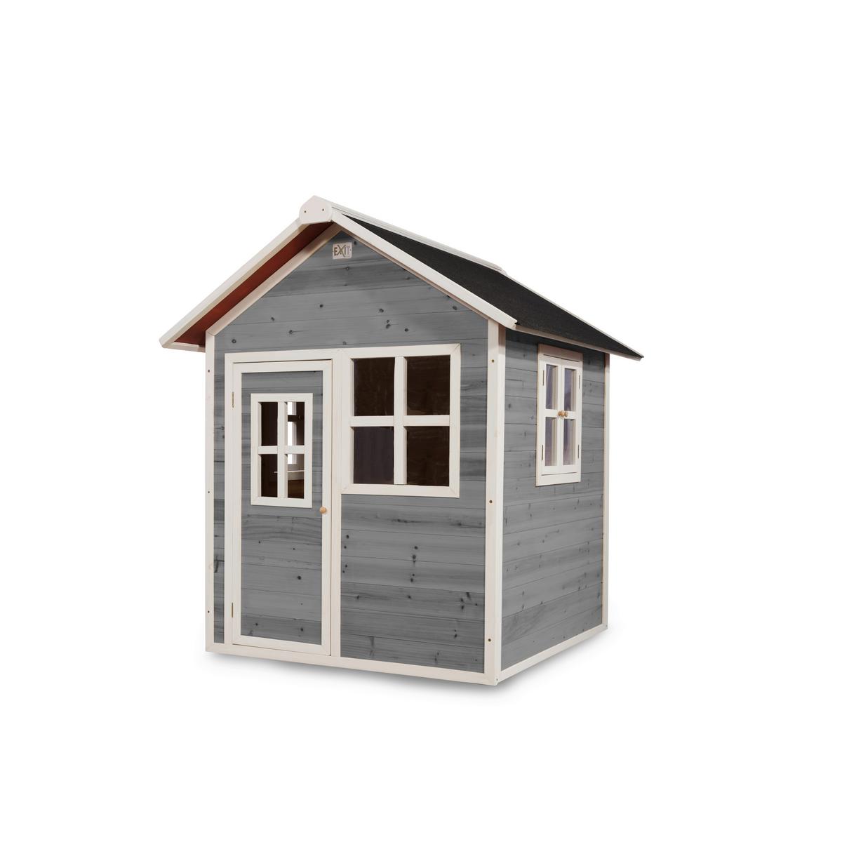 Spielhaus Exit Loft 100 - Grau, KONVENTIONELL, Holz (149/135/159cm) - EXIT Toys
