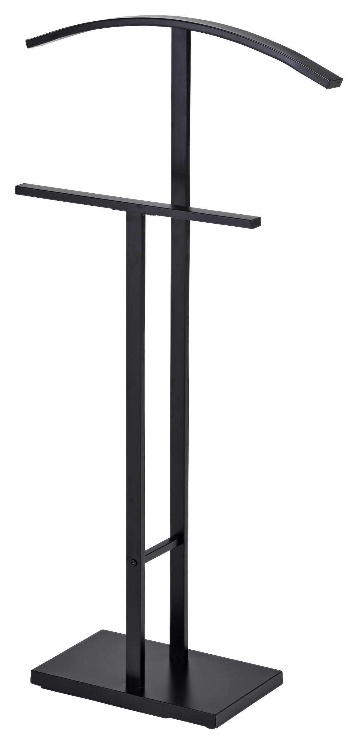 Nemý sluha LUAN - čierna, Modern, kov (48/100/20cm) - Mömax