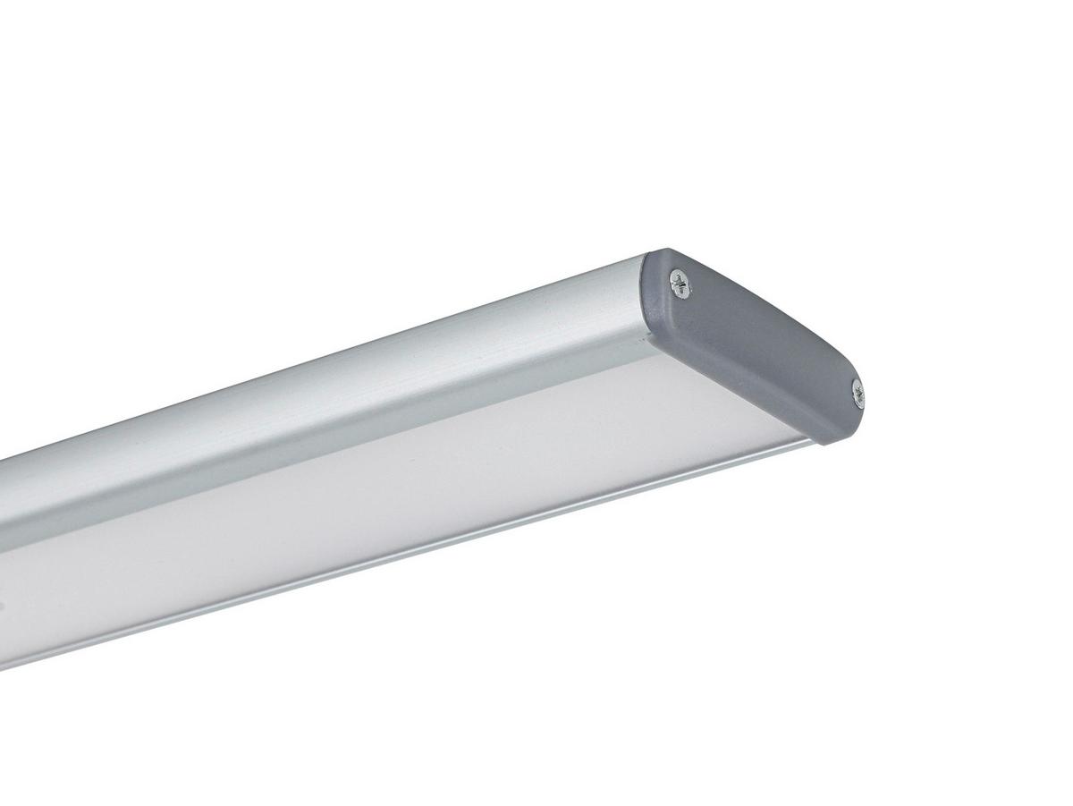PODSVĚTLENÍ UNTI - šedá/barvy stříbra, Moderní, kov/plast (46/4/1cm) - Mömax