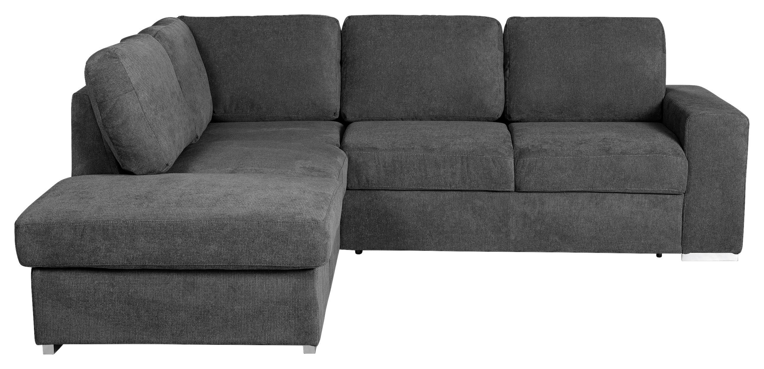 ROHOVÁ SEDACIA SÚPRAVA EDDI - chrómová/tmavosivá, Konventionell, kov/textil (213/248cm) - MID.YOU