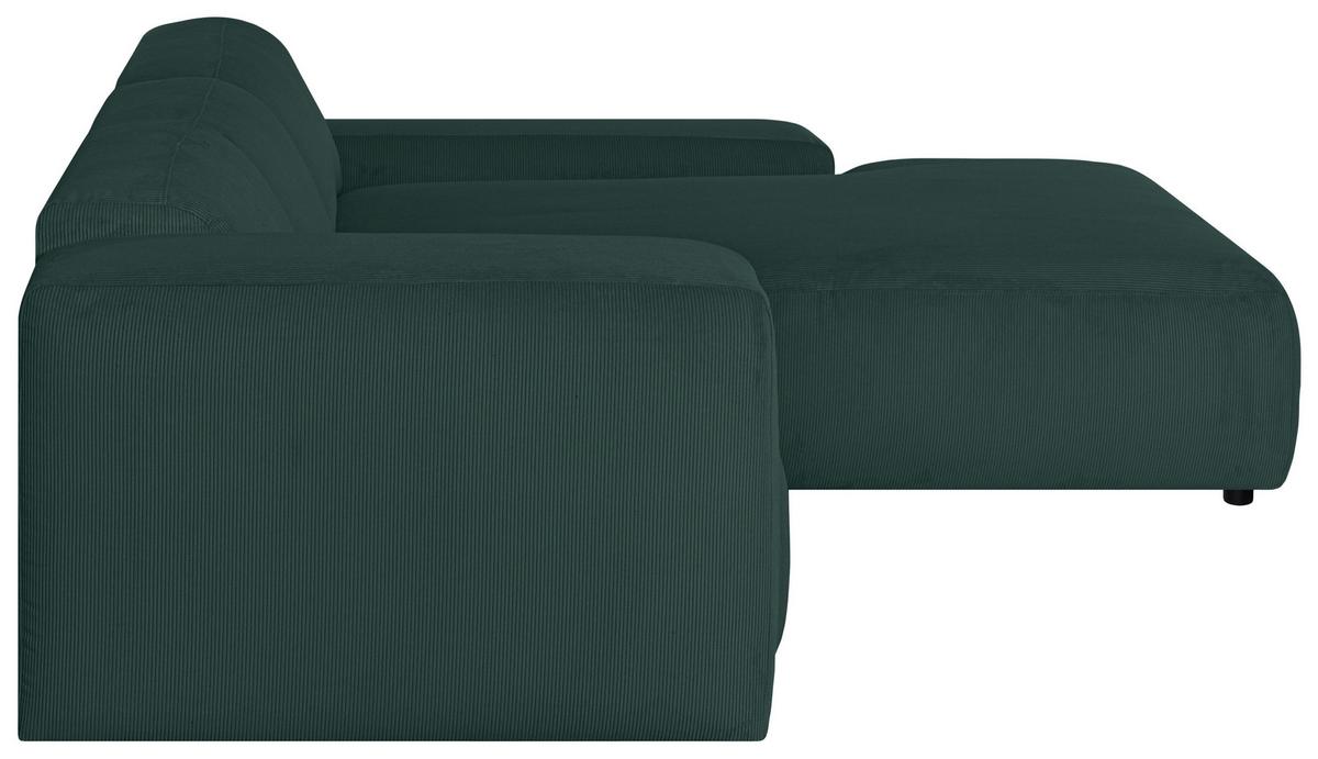 Ecksofa Hannah Grün 304x200 cm - Schwarz/Grün, Design, Textil (304/200cm) - MID.YOU