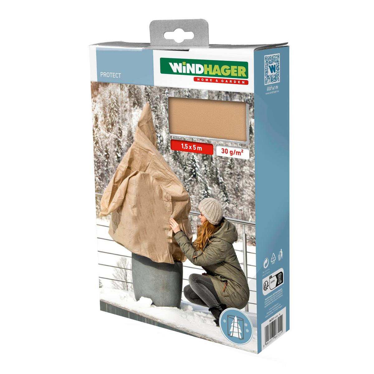 Winter-vlies Protect,500x150cm Witterungsbeständig - Beige, Basics, Kunststoff (150/500cm) - Windhager