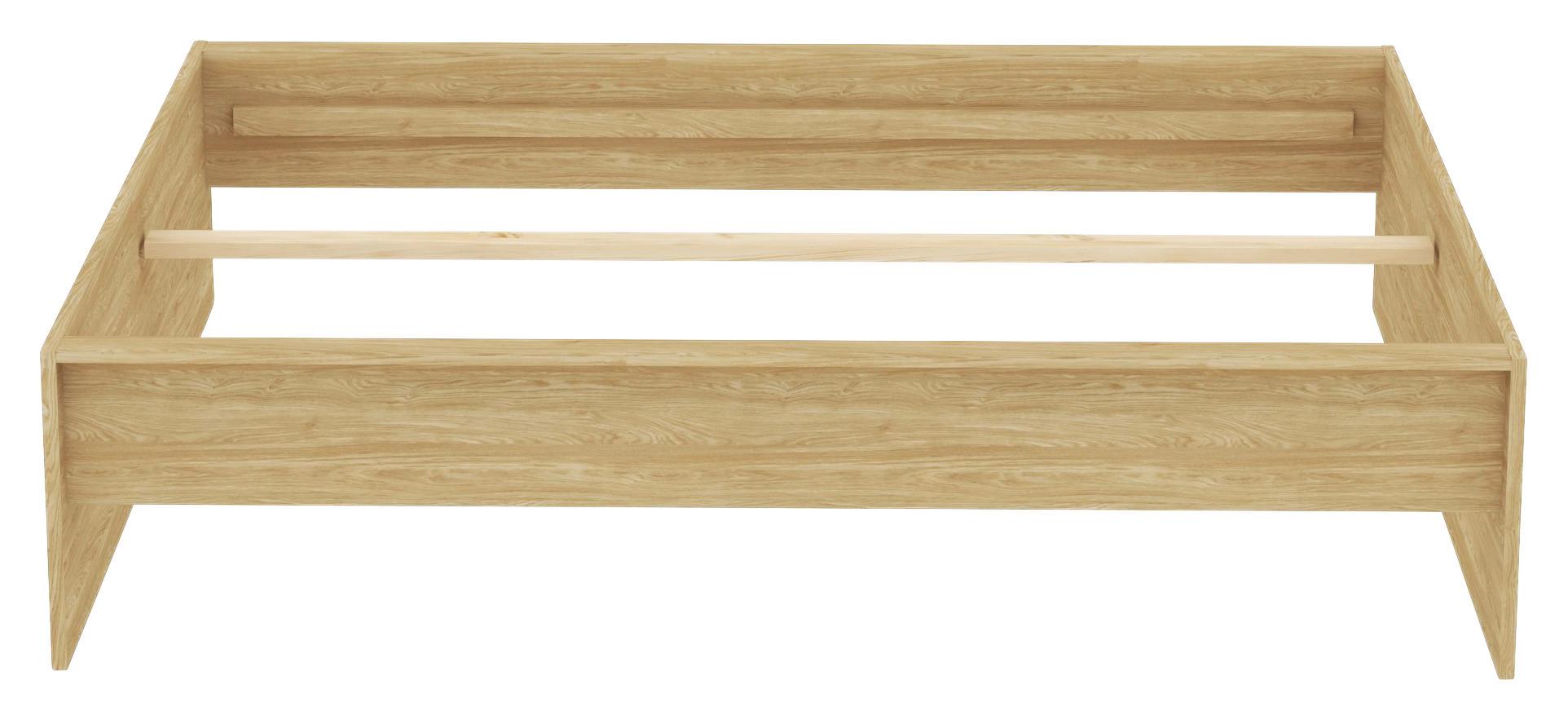Unit Elements Bettrahmen 160x200 cm Eichefarben - Eichefarben, KONVENTIONELL, Holzwerkstoff (160/200cm) - Ondega