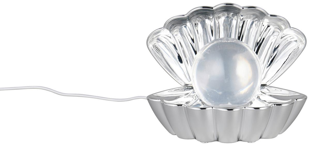 LED-Dekoleuchte Shelly - Chromfarben, Basics, Kunststoff/Metall (17,5/14,5/12,5cm) - Luca Bessoni