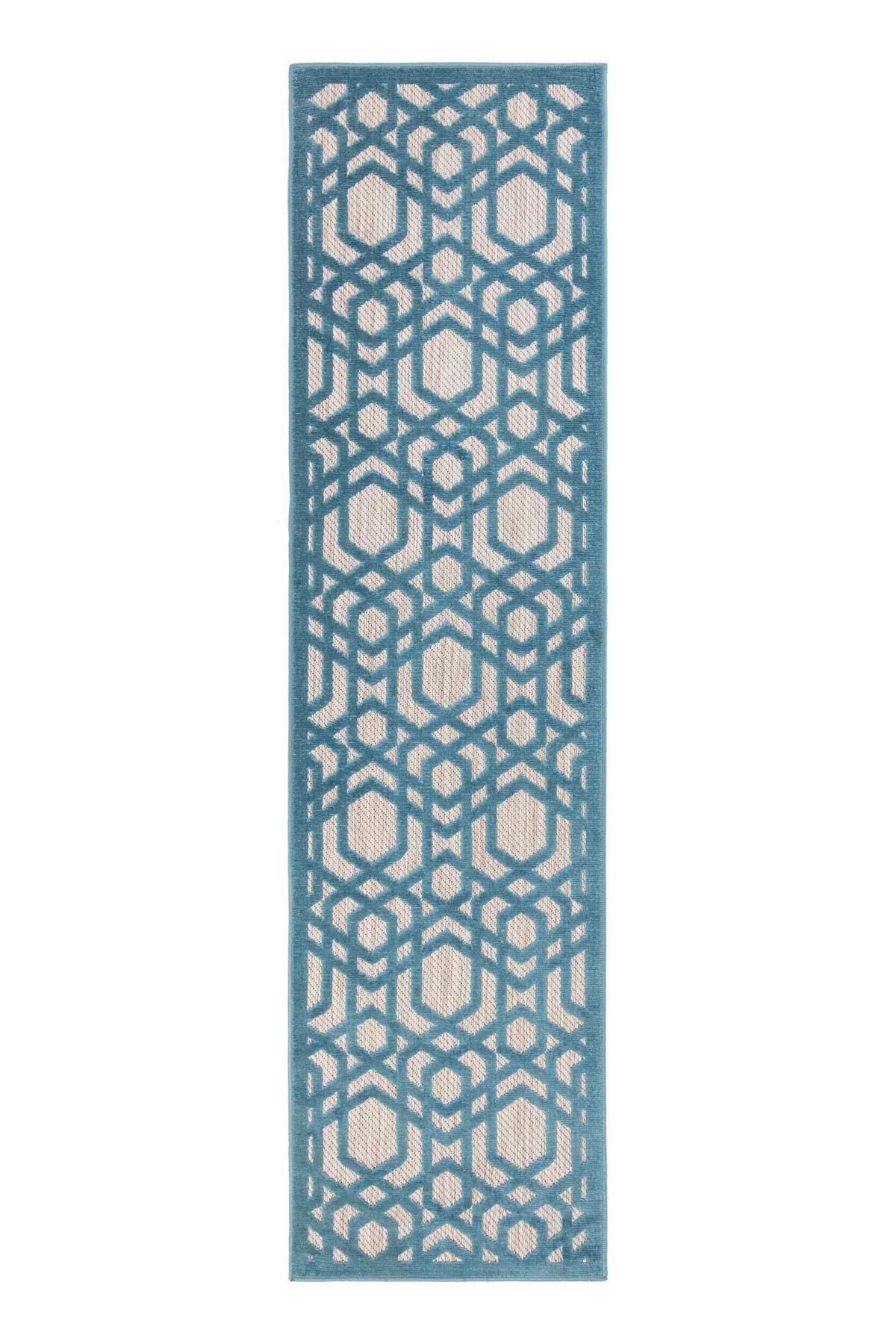 Outdoorteppich 503119374190 - Blau, Basics, Textil (66/230cm)
