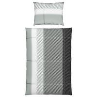 Bettwäsche 140x200 Cm Martha Mikrofaser Grau - Grau, MODERN, Textil (140/200cm) - Luca Bessoni