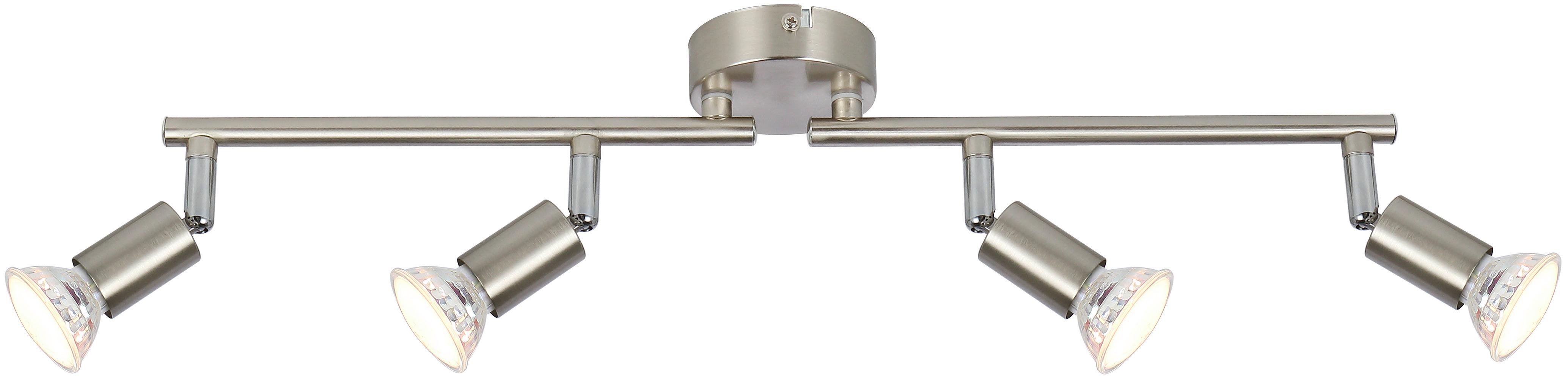 LED bodové svietidlo Fritz, max. 4x3 Watt - niklová, Konventionell, kov (52/8/15cm) - Modern Living