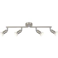 LED bodové svietidlo Fritz, max. 4x3 Watt - niklová, Konventionell, kov (52/8/15cm) - Modern Living