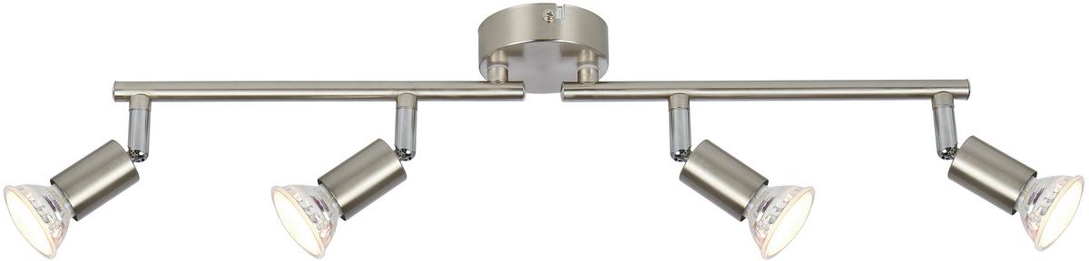 LED bodové svietidlo Fritz, max. 4x3 Watt - niklová, Konventionell, kov (52/8/15cm) - Modern Living