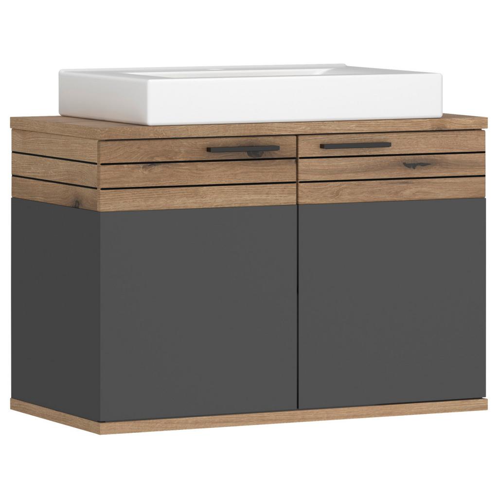 Waschbecken mit Unterschrank Cotia Catlu B: 80 cm