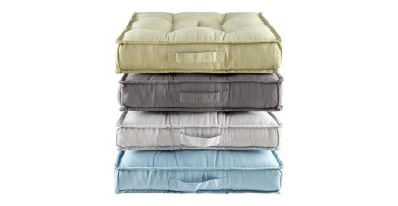 Sitzkissen Lianna - Anthrazit, MODERN, Textil (40/40/7,5cm) - Luca Bessoni