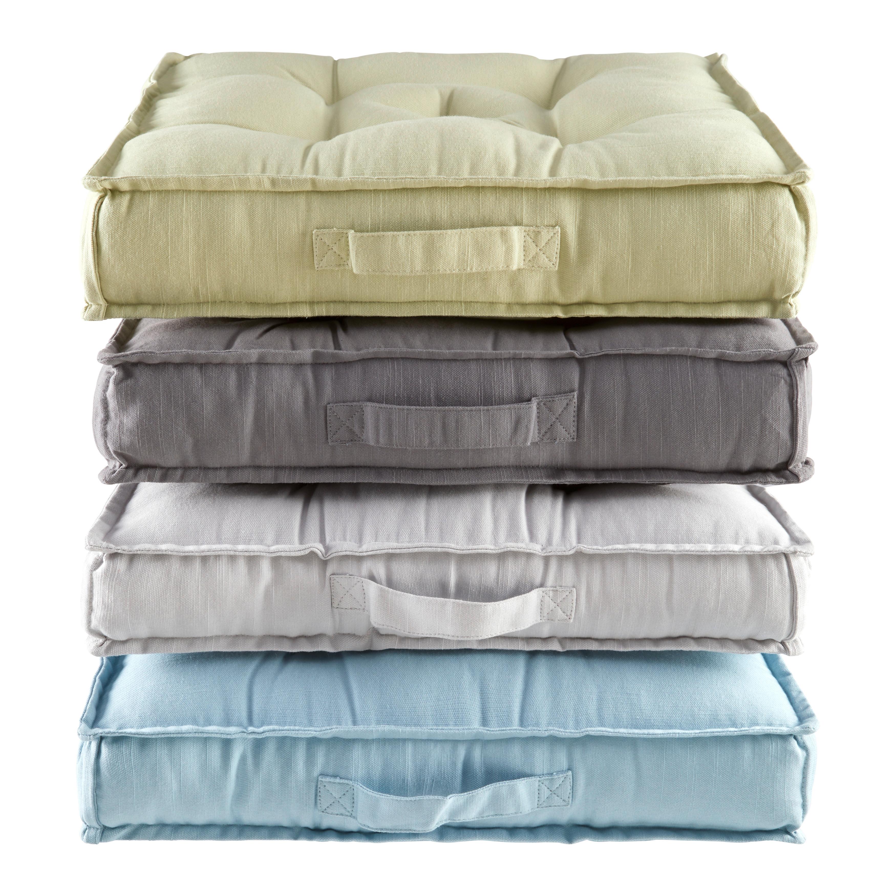 Sitzkissen Lianna - Anthrazit, MODERN, Textil (40/40/7,5cm) - Luca Bessoni