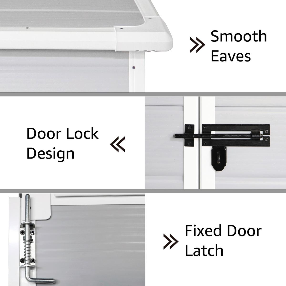 Gartenhaus Nizza - Grau, MODERN, Kunststoff/Metall (152/193/91.5cm) - Homezone