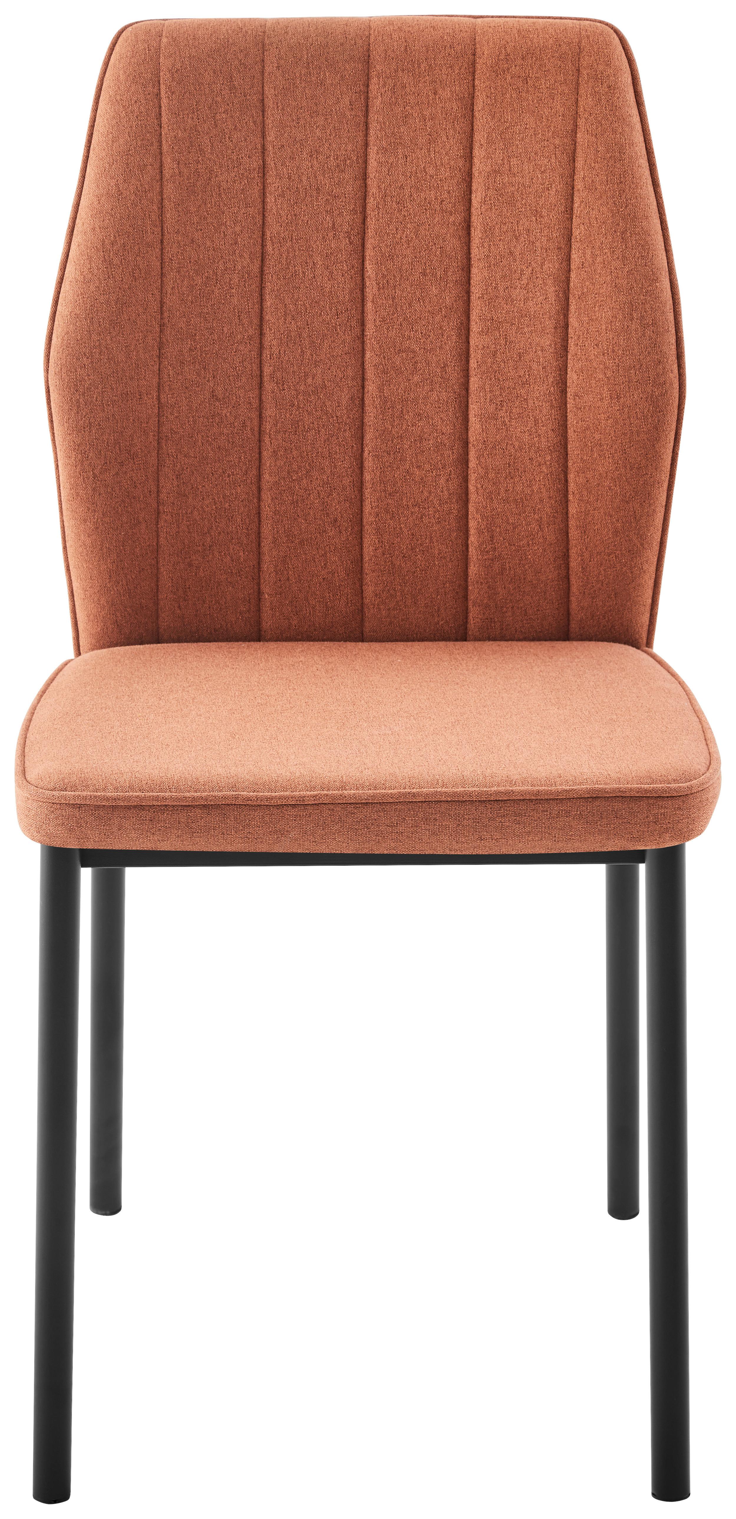 ŽIDLE MIA 2 - černá/terracotta, Basics, kov/textil (44/86/52cm) - Based